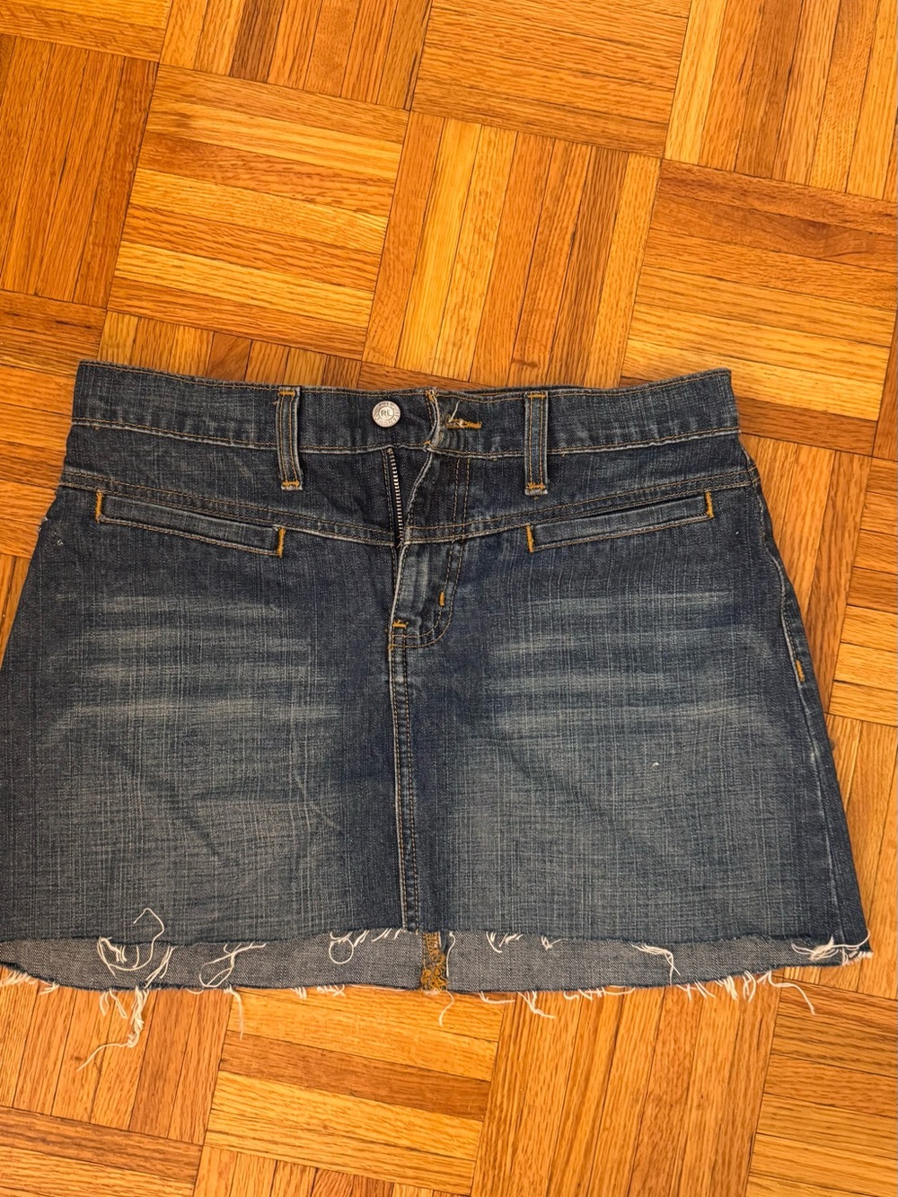 Ralph Lauren Dark Blue Denim Mini Skirt